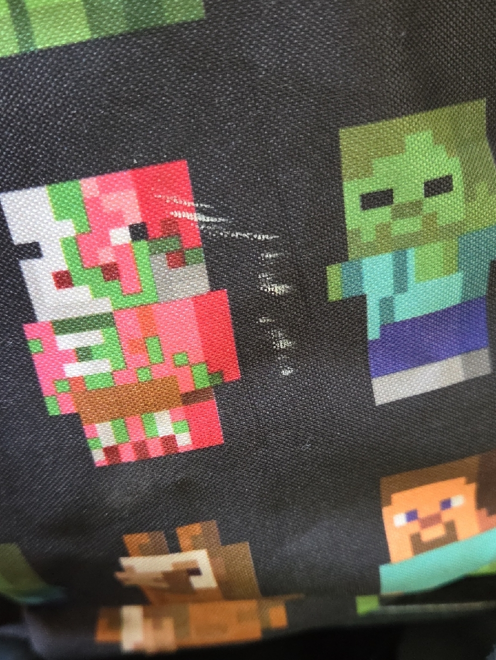 Minecraft Pixel Character Backpack - Picture 5 of 6